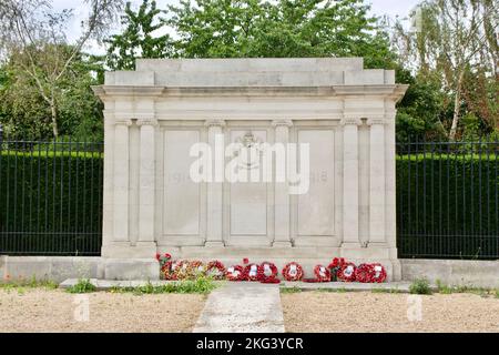 Le mémorial de la première Guerre mondiale de Maze Hill est un monument classé de catégorie II Banque D'Images