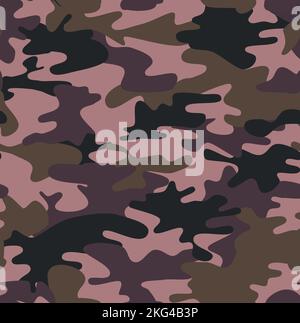 Texture camouflage militaire répète sans couture la chasse vert de l'armée EPS 10 Illustration de Vecteur