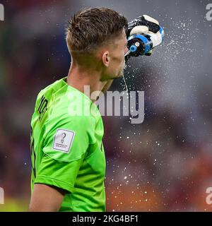 DOHA, QATAR - NOVEMBRE 21 : Andries Noppert des pays-Bas lors du match du groupe A - coupe du monde de la FIFA, Qatar 2022 entre le Sénégal et les pays-Bas au stade Al Thumama sur 21 novembre 2022 à Doha, Qatar (photo de Pablo Morano/BSR Agency) Banque D'Images