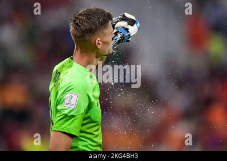 DOHA, QATAR - NOVEMBRE 21 : Andries Noppert des pays-Bas lors du match du groupe A - coupe du monde de la FIFA, Qatar 2022 entre le Sénégal et les pays-Bas au stade Al Thumama sur 21 novembre 2022 à Doha, Qatar (photo de Pablo Morano/BSR Agency) Banque D'Images