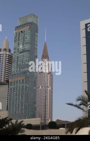 Dubai, Émirats Arabes Unis - 07-31-2022: Dubai International Financial Center Banque D'Images