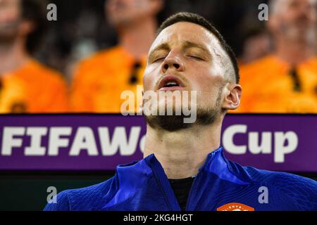 DOHA, QATAR - NOVEMBRE 21 : Wout Weghorst des pays-Bas avant le groupe A - coupe du monde de la FIFA, Qatar 2022 match entre le Sénégal et les pays-Bas au stade Al Thumama sur 21 novembre 2022 à Doha, Qatar (photo de Pablo Morano/BSR Agency) Banque D'Images