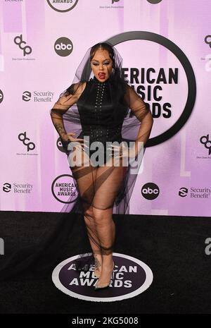 Latto participe aux American Music Awards 2022 au Microsoft Theatre on 20 novembre 2022 à Los Angeles, en Californie. Photo: Casey Flanigan/imageSPACE/Sipa USA Banque D'Images