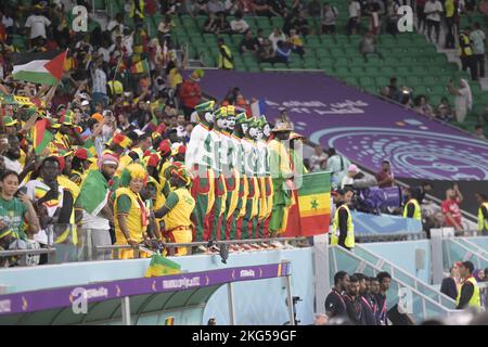 Doha -Qatar, 21 novembre 2022, coupe du monde du Qatar , match entre les équipes nationales du Sénégal et des pays-Bas au stade Al Thumama Banque D'Images