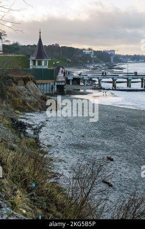 Hôtel particulier de mer, résidence du Président, la mer Baltique, Pionersk, région de Kaliningrad, Russie, 3 janvier 2019 Banque D'Images