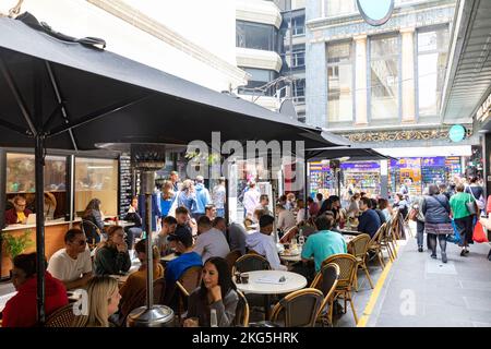 Melbourne ruelles cafés et bars et nourriture et boissons, degraves Street Melbourne centre ville, Victoria, Australie Banque D'Images