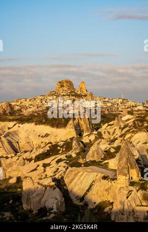 Vallée de la rose autour de Goreme. Plateau anatolien. Cappadoce. Turquie. Banque D'Images