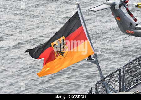 Tokyo, Japon - 07 novembre 2021 : Jack naval de la marine allemande. Banque D'Images