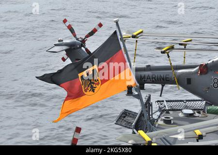 Tokyo, Japon - 07 novembre 2021 : Jack naval de la marine allemande. Banque D'Images