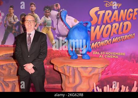 Rome, Italie. 21st novembre 2022. Don Hall assiste au tapis rouge de la première du film 'Strange World un mondo misterioso' au cinéma Space Moderno. Crédit : SOPA Images Limited/Alamy Live News Banque D'Images