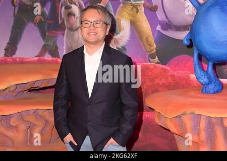 Rome, Italie. 21st novembre 2022. Qui Nguyen assiste au tapis rouge de la première du film 'Strange World un mondo misterioso' au cinéma Space Moderno. Crédit : SOPA Images Limited/Alamy Live News Banque D'Images
