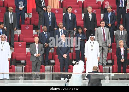DOHA, Qatar. , . Gianni INFANTINO, Président de la FIFA dans le Grand Stand VIP avant le début du match, Credit: SPP Sport Press photo. /Alamy Live News Banque D'Images