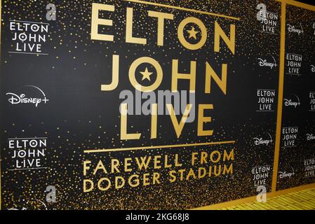 Los Angeles, Californie, États-Unis. 20th novembre 2022. Background participe à l'événement « Elton John Live: Adieu du stade Dodger » sur la route du brique jaune au stade Dodger, sur 20 novembre 2022, à Los Angeles, en Californie. Crédit : Jeffrey Mayer/JTM photos/Media Punch/Alay Live News Banque D'Images