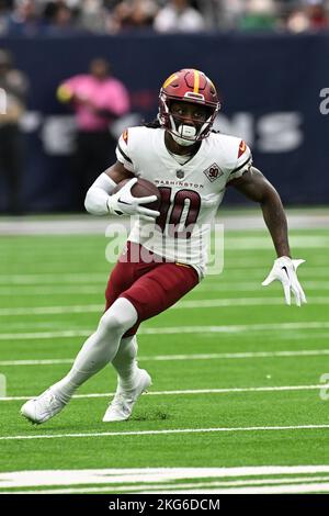 Washington Commanders wide receiver Curtis Samuel (10) runs during an NFL  football game against the Dallas Cowboys, Sunday, January 8, 2023 in  Landover. (AP Photo/Daniel Kucin Jr Stock Photo - Alamy