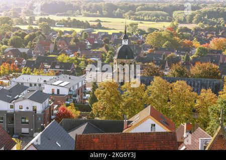 Belle ville de Bad Bentheim, Basse-Saxe, Allemagne Banque D'Images