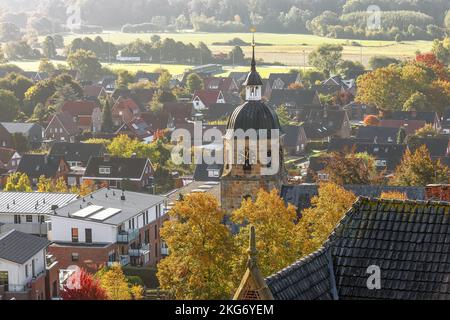 Belle ville de Bad Bentheim, Basse-Saxe, Allemagne Banque D'Images