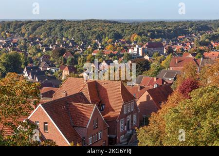 Belle ville de Bad Bentheim, Basse-Saxe, Allemagne Banque D'Images