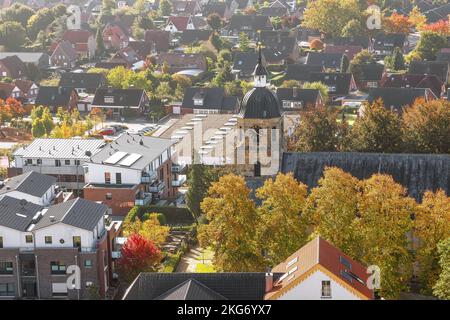 Belle ville de Bad Bentheim, Basse-Saxe, Allemagne Banque D'Images