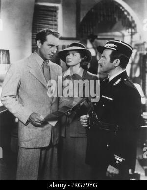 Casablanca année : 1942 Etats-Unis Directeur : Michael Curtiz Paul Henreid, Ingrid Bergman, Claude Rins Banque D'Images