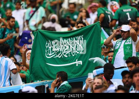 Lors de la coupe du monde de la FIFA, Qatar 2022, match du groupe C entre l'Argentine et l'Arabie Saoudite au stade Lusail sur 22 novembre 2022 à Lusail, Qatar. (Photo de Pawel Andrachiewicz/PressFocus/Sipa USA) Banque D'Images