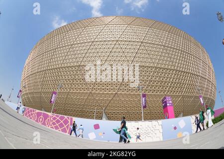 Lusail, Qatar. 22 novembre 2022. Stade Lusail lors du match de la coupe du monde Qatar 2022, groupe C, date 1, entre l'Argentine et l'Arabie Saurita a joué au stade Lusail le 22 novembre 2022 à Lusail, Qatar. (Photo de Bagu Blanco / PRESSINPHOTO) Credit: PRESSINPHOTO SPORTS AGENCY/Alay Live News Banque D'Images