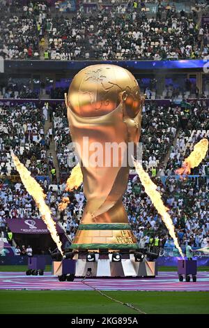 Atmosphère pendant le match Argentine contre Arabie Saoudite de la coupe du monde de la Fifa Qatar 2022 au stade Lusail à Doha, Qatar sur 22 novembre 2022. Photo de Laurent Zabulon/ABACAPRESS.COM Banque D'Images