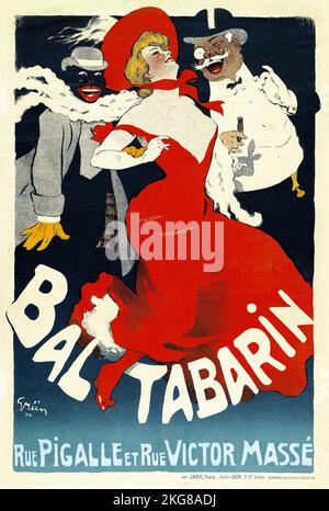 JULES-ALEXANDRE GRÜN (1868-1938) bal TABARIN, rue Pigalle et rue Victor Massé - 1904. Banque D'Images