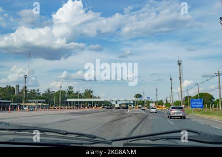 sorocaba-sp,brasil-21 novembre,2022: Entrée du péage dans la monnaie de la ville. Banque D'Images