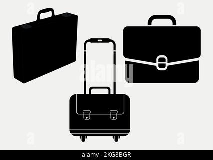 Un ensemble de porte-documents d'entreprise à illustrations vectorielles simples Illustration de Vecteur