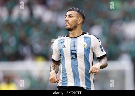 Ville de LUSAIL - Leandro Daniel Paredes d'Argentine pendant la coupe du monde de la FIFA, Qatar 2022 groupe C match entre l'Argentine et l'Arabie Saoudite au stade Lusail sur 22 novembre 2022 à Lusail, Qatar. AP | Dutch Height | MAURICE DE PIERRE crédit: ANP/Alay Live News Banque D'Images