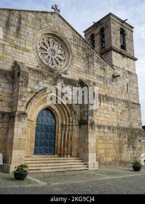 Façade et porte de l'Igreja Matriz, Barcelos Banque D'Images