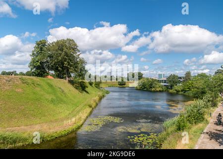Copenhague, Danemark - 26 juillet 2022 : fossé du Kastellet, ou citadelle de Copenhague, Danemark. Banque D'Images