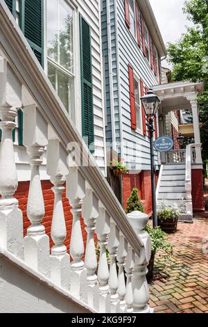 Portsmouth Virginia, l'histoire coloniale, historique Olde Towne, North Street, les visiteurs Voyage voyage tourisme touristique sites touristiques culture cultur Banque D'Images