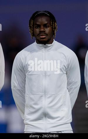 TCHAOUNA LOUM, FRANCE U20 vs JAPON U20, hommes, match amical, Wek de football, Pinatar Arena football Center. Espagne, région de Murcia, San Pedro del Pina Banque D'Images