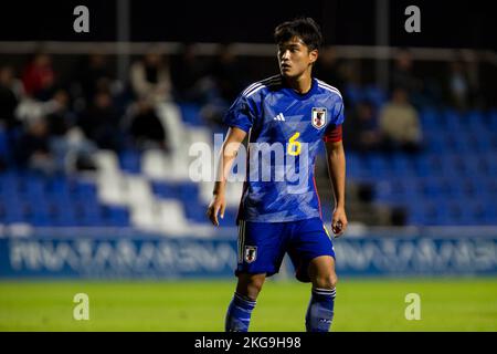 YAMANE RIKU, FRANCE U20 vs JAPON U20, hommes, match amical, Wek de football, Pinatar Arena football Center. Espagne, région de Murcia, San Pedro del Pinata Banque D'Images