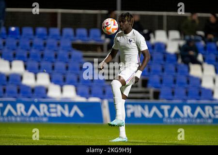 TCHAOUNA LOUM, FRANCE U20 vs JAPON U20, hommes, match amical, Wek de football, Pinatar Arena football Center. Espagne, région de Murcia, San Pedro del Pina Banque D'Images