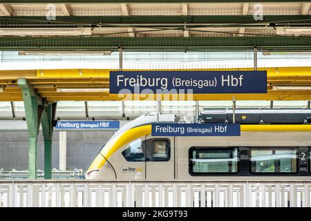 Gare de Fribourg im Breisgau Banque D'Images