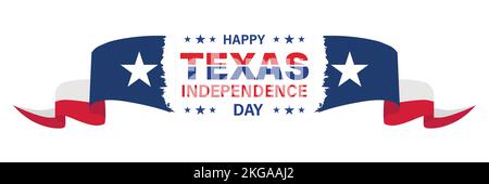 2 mars, Texas Independence Day. Fond, affiche, carte, illustration vectorielle de bannière Illustration de Vecteur