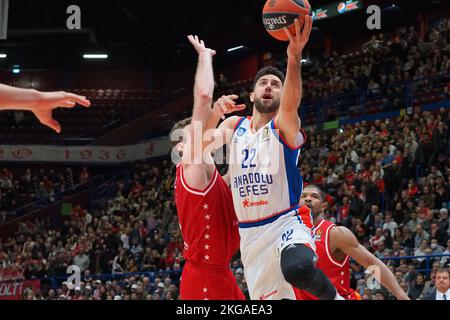 Forum d'Assago , Milan, Italie, 22 novembre 2022, Vasilije Micic (Anadolu Efes Istanbul) pendant EA7 Emporio Armani Milano contre Anadolu Efes - Basketball EuroLeague Championship Championship Banque D'Images