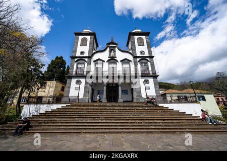 Église de pèlerinage Igreja de Nossa Senhora do Monte, village de montagne de Monte près de Funchal, Madère, Portugal, Europe Banque D'Images