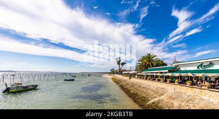 Restaurant LEScale dans le quartier de Cap Ferret, Lège-Cap-Ferret, Baie d'Arcachon, Aquitaine, Nouvelle-Aquitaine, France, Europe Banque D'Images