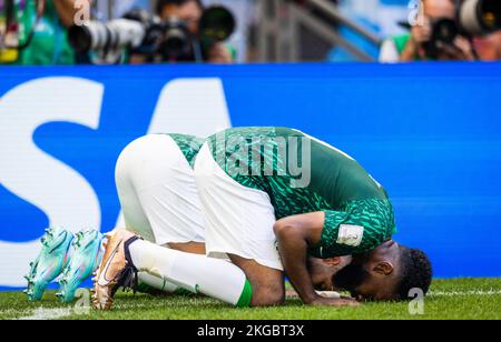 Doha, Qatar. 22nd novembre 2022. Torjubel : Firas Al-Buraikan (Arabie saoudite) Saleh Al-Shehri (Arabie saoudite) coupe du monde 2022 au Qatar 22.11.2022 Banque D'Images