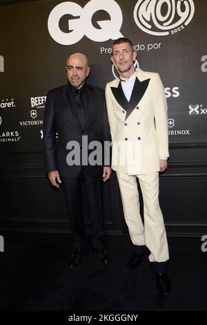 Mexico, Mexique. 22 novembre, Mexico, Mexique: Javier Esteban, Urbano Hidalgo assister au tapis noir des GQ hommes de l'année Awards au Proyecto Publicol Prim. Sur 22 novembre 2022 à Mexico, Mexique. (Photo de Carlos Tischler/ Eyepix Group) crédit: EYEPIX Group/Alay Live News Banque D'Images