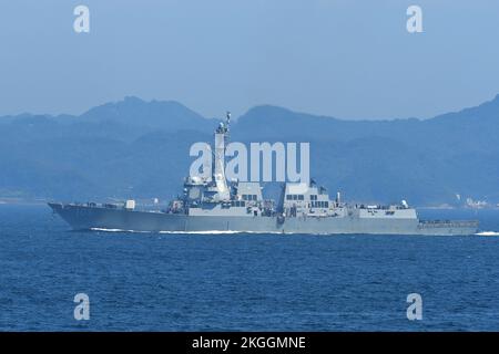 Préfecture de Kanagawa, Japon - 28 août 2021 : USS Stockdale (DDG-106), destroyer de classe Arleigh Burke. Banque D'Images