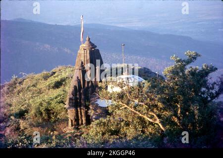 Le temple Ambaji mata est un grand Shakti Peeth de l'Inde. Il est situé à une distance d'environ 65 kilomètres de Palanpur, 45 kilomètres du Mont Abu. Il se trouve dans le district de Banaskatha et près de la frontière du Rajasthan de Gujrat. Banque D'Images