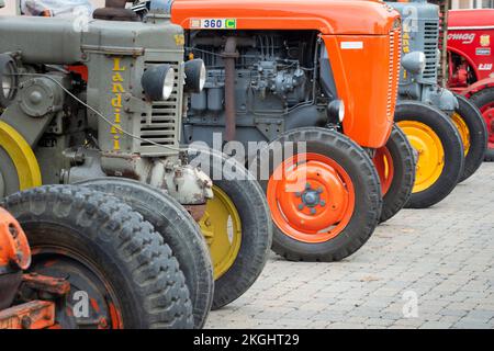 Italie, Lombardie, salon des tracteurs anciens Banque D'Images