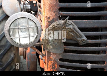 Italie, Lombardie, salon des tracteurs anciens Banque D'Images
