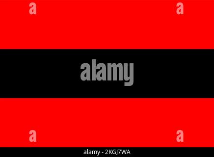 Illustration du symbole du drapeau national de l'Albanie Banque D'Images