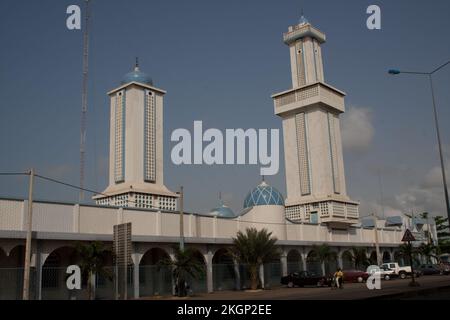 Mosquée, Cotonou, Bénin Banque D'Images