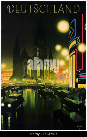 Deutschland par Jupp Wiertz (1888-1939). Affiche publiée en 1927 en Allemagne. Banque D'Images